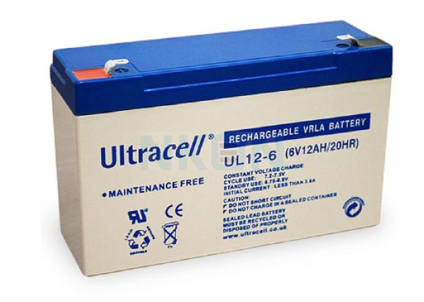 Ultracell UL12-6 6V 12Ah Loodaccu