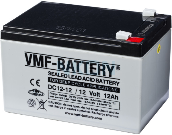 VMF DC12-12 Deep Cycle 12V 12Ah Loodaccu