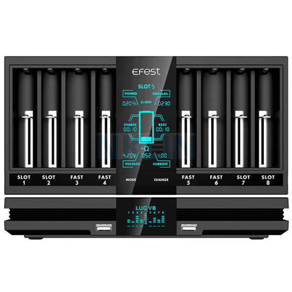 Efest LUC V8 batterijlader
