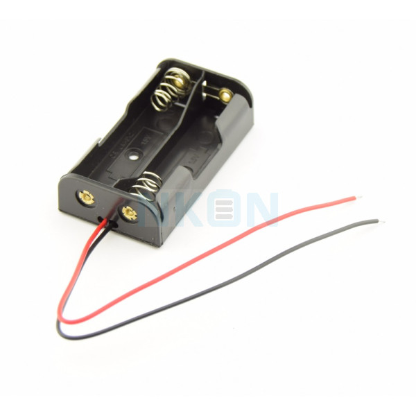 2x AA Batterijhouder met losse draden