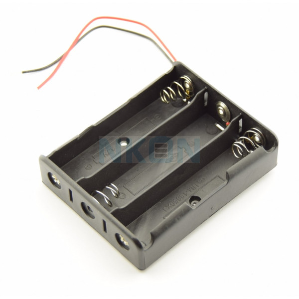 3x 18650 Batterijhouder met losse draden