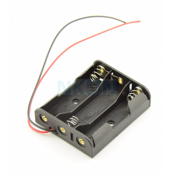 3x AA Batterijhouder met losse draden