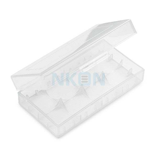 2x 18650 of 4x 18350 batterijendoosje WIT