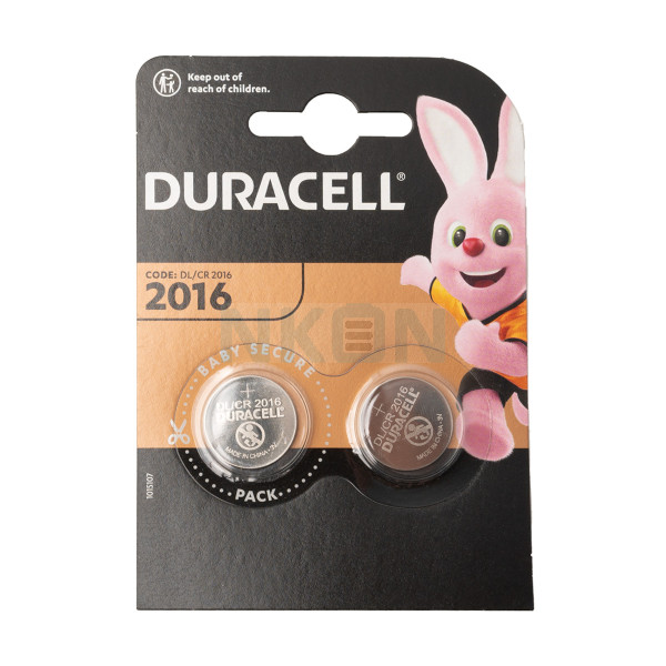 2x Duracell CR2016 - 3V