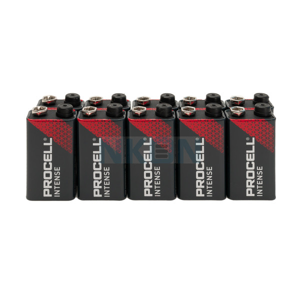 10x 9V Duracell Procell Intense