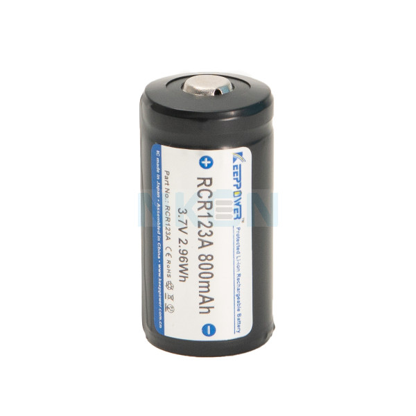 Keeppower RCR123A 800mAh (protected) - 1.6A