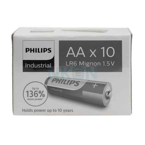 10 AA Philips Industrial – 1.5V