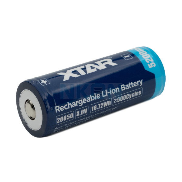 XTAR 26650 5200mAh (protected) - 7A