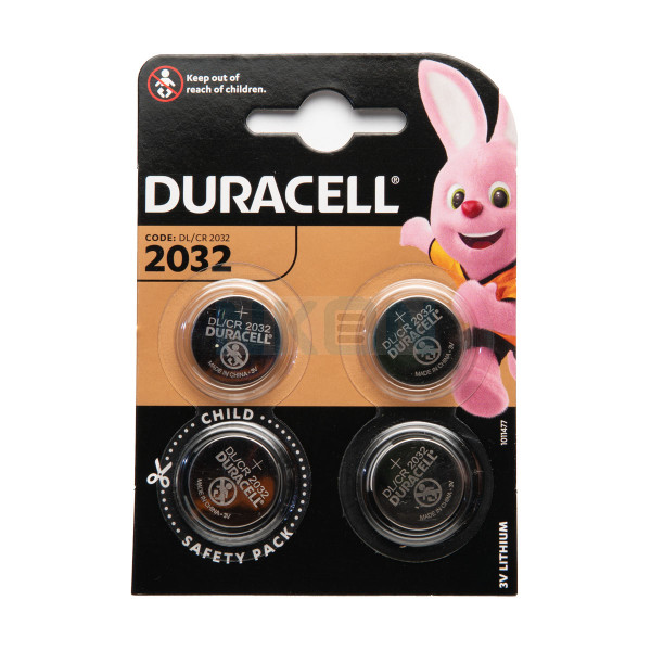 4x Duracell CR2032 - 3V