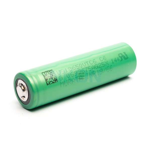 Sony / Murata US18650VTC6 3120mAh - 30A met button top