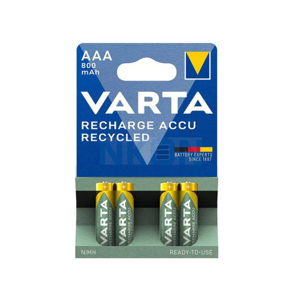 4 AAA Varta Recharge Accu Power - 800mAh 