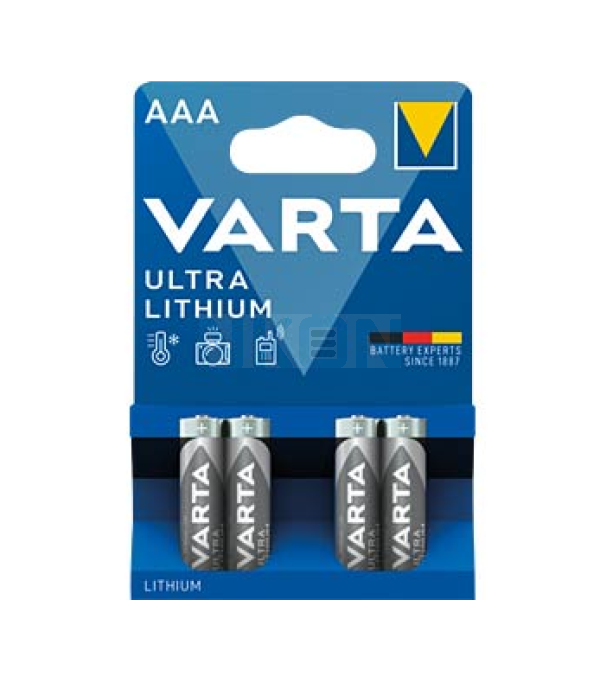 4 AAA Varta Ultra Lithium - 1.5V