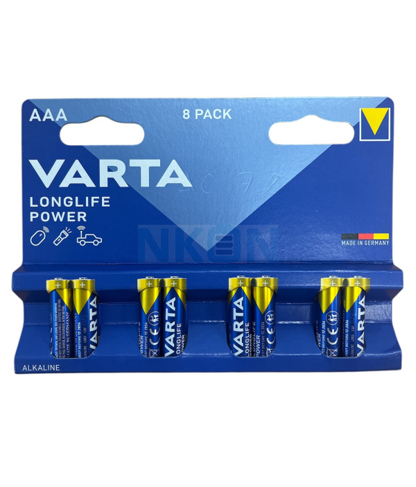 8 AAA Varta Longlife Power - 1.5V