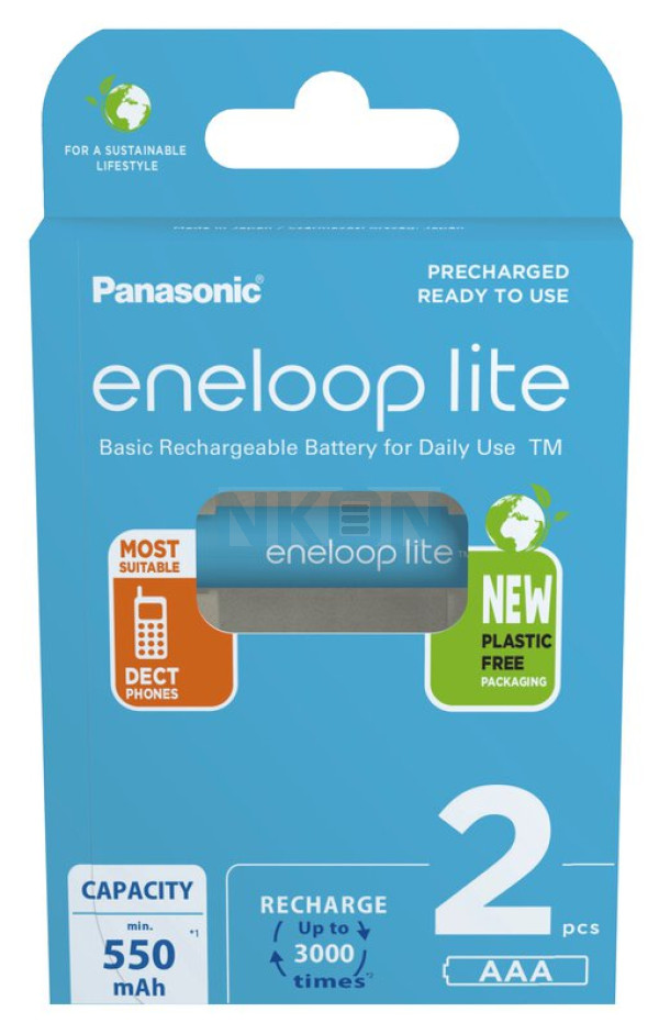 2 AAA Eneloop Lite - blister - 550mAh
