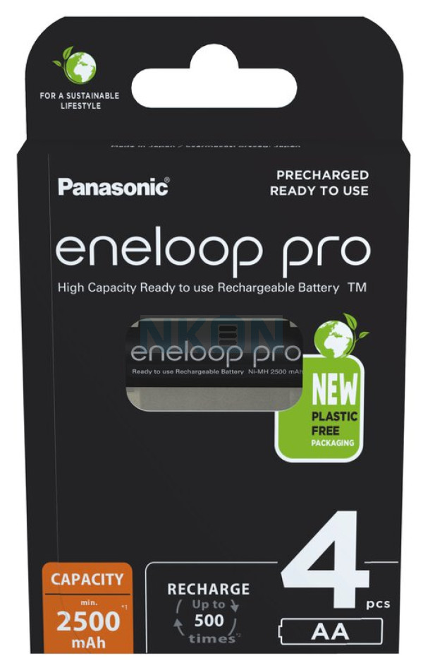 4 AA Eneloop Pro - 2500mAh