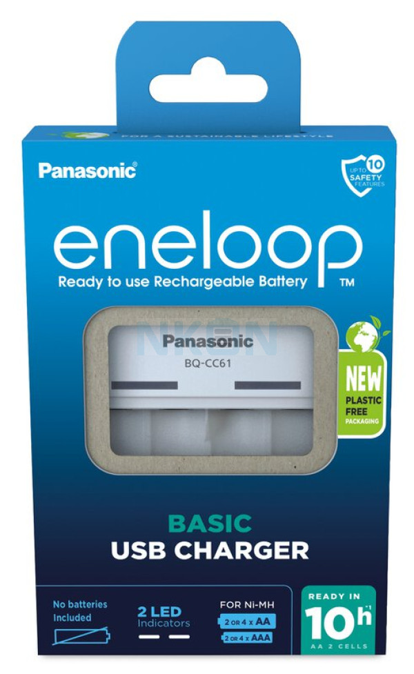 Panasonic Eneloop BQ-CC61 USB-batterijlader 