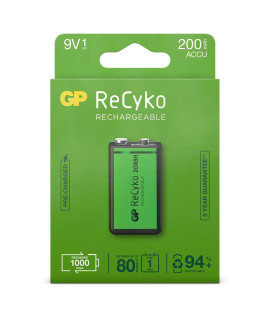 9V GP Recyko - 200mAh