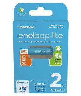 2 AAA Eneloop Lite - blister - 550mAh