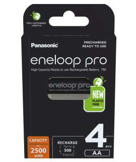 4 AA Eneloop Pro - 2500mAh
