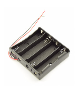 4x 18650 Batterijhouder met losse draden