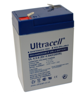Ultracell UL4.5-6 6V 4.5Ah Loodaccu