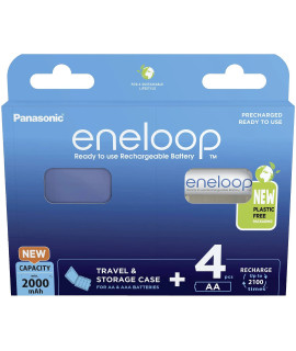 4 AA Eneloop - 2000mAh + doosje