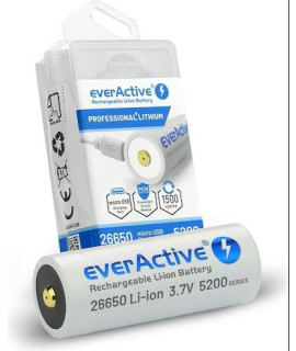 EverActive micro USB 26650 5200mAh (protected) - 8A
