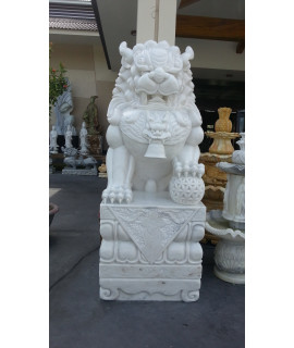 Chinese Tempelleeuw / Fu dog - Marmer - 220cm