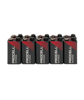 10x 9V Duracell Procell Intense