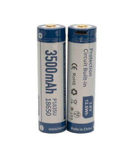 2x Keeppower 18650 3500mAh (protected) - 8A - USB
