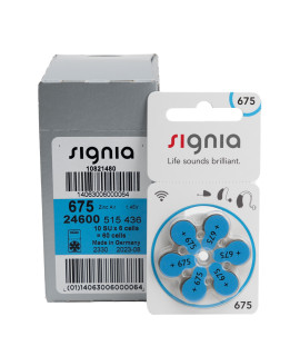 60x 675 Siemens Signia hoorbatterijen