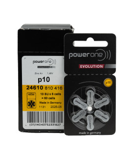 60x 10 PowerOne Evolution hoorbatterijen