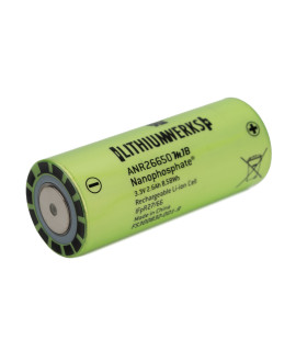 Lithium Werks (former A123 systems) ANR26650M1B 2600mAh - 50A LifePo4 - 3.2V