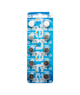 10x Renata 357 (SR44W) - 1.55V