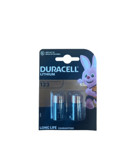 2x CR123A Duracell Lithium - blister - 3V