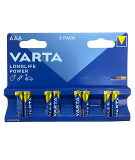 8 AAA Varta Longlife Power - 1.5V