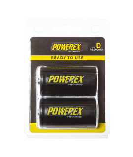 2 D Maha Powerex Precharged - 10000mAh