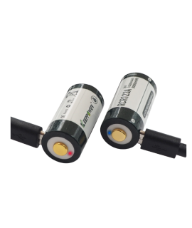 2x Keeppower RCR123A 1000mAh (protected) - 2A - USB