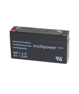 Multipower 6V 1.2Ah Loodaccu (4.8mm)